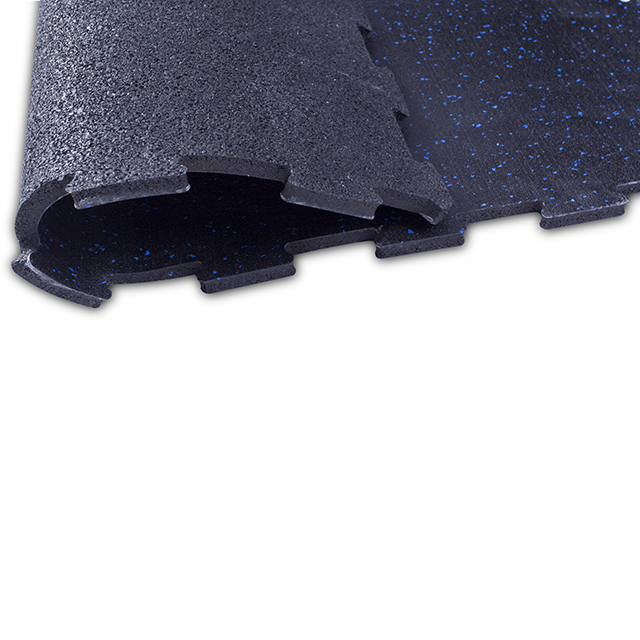 Composite interlocking rubber mat