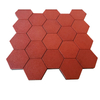 Hexagon Rubber Tiles for Outdoor Walkway Pathway Playground