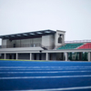 Mixed-type athletic track