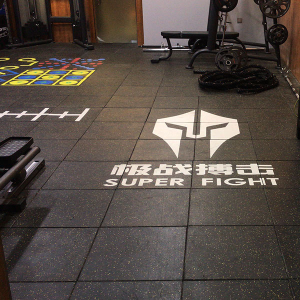 Janxin Biji Gym UV Printing Rubber Floor Pad