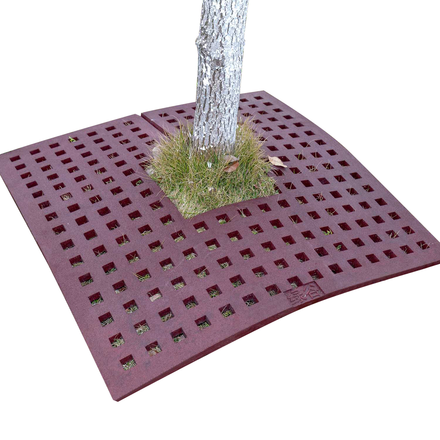 Square Tree Ring Rubber Tiles