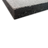 Rubber floor mat with right angle edge